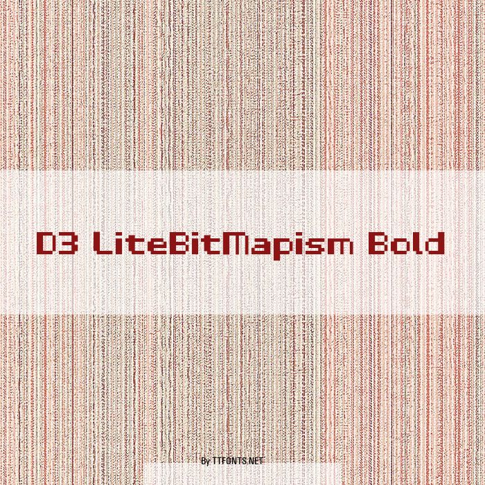 D3 LiteBitMapism Bold example